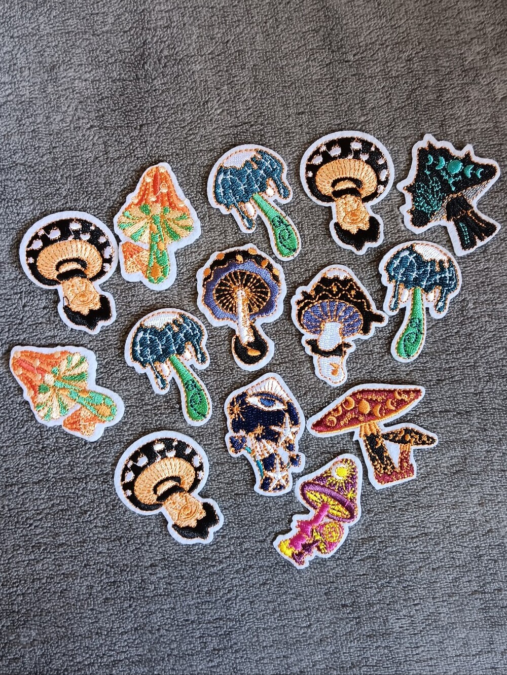 14 Mushroom Iron On Patches, Whimsical Fairy Fairycore Cottage Boho Forest Patch